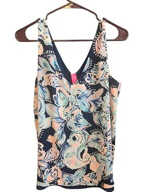 Lilly Pulitzer Women’s Florin Reversible Top in "Holy Flockamolie" - Sz Med